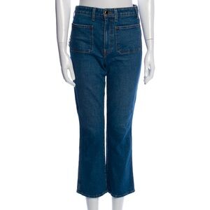 Khaite Raquel Crop Flare Jeans Size 27